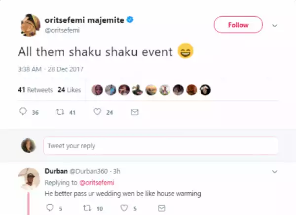 Fans React As Oritsefemi Says All The Shows In 2017 Could Not Beat His Wedding